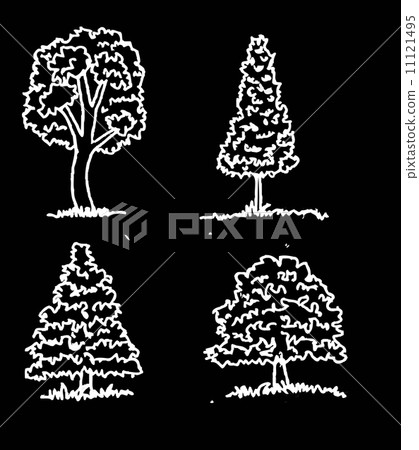 Set of trees with leaves 11121495