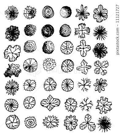 Trees top view for architecture landscape design projects Trees top view for architecture landscape design projects 11121727