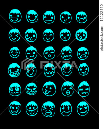 Face people sketch Crowd of funny peoples 11122330