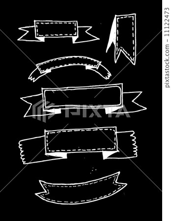 set of banners and ribbons set of banners and ribbons 11122473
