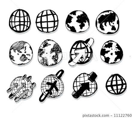 Globe earth icons themes idea design 11122760