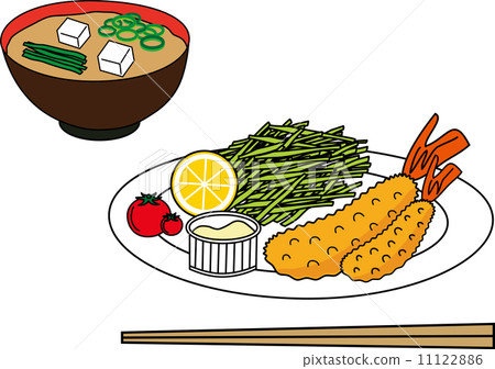 Shrimp fried miso soup 11122886