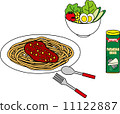 Meat sauce pasta salad powder cheese 11122887