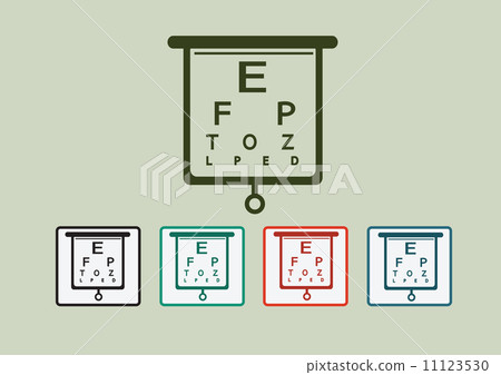 Eye Chart Test Illustration Eye Chart Test Illustration 11123530