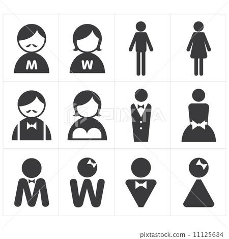 icon toilet man and woman icon toilet man and woman 11125684