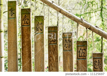 Buddhist chimes in the eastern garden 11125697