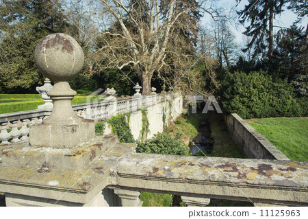 Ornamental balustrade in park Buchlovice 11125963