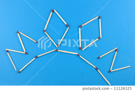 Word Moon made of matchsticks Word Moon made of matchsticks 11126325