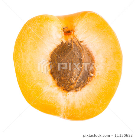 Ripe apricots on a white background Ripe apricots on a white background 11130652