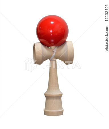 Red Kendama certified by the Japan Kendama Association [Cutout] 11132593