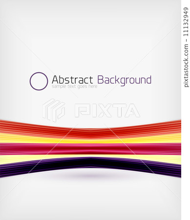 Rainbow color wave abstraction design template 11132949