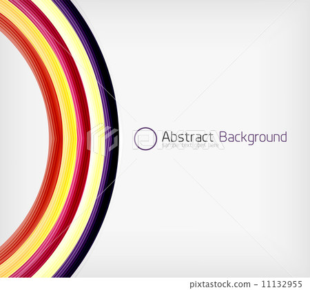 Rainbow color wave abstraction design template 11132955