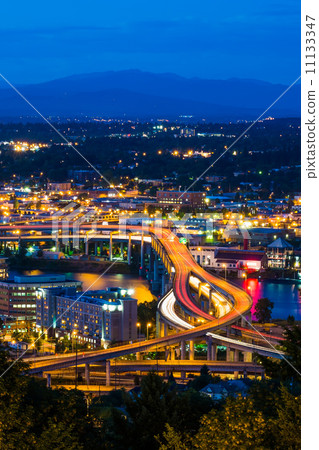 Portland Freeway at Night Portland Freeway at Night 11133347