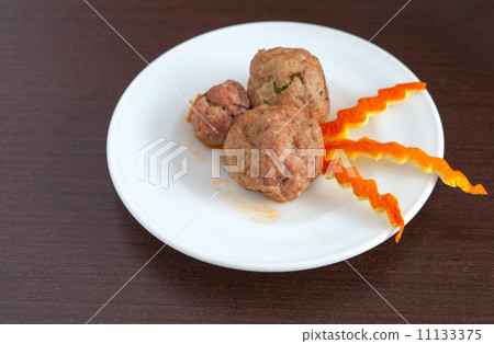 plate of meatballs on the table plate of meatballs on the table 11133375