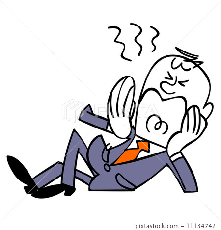 睡覺和打呵欠的商人 11134742