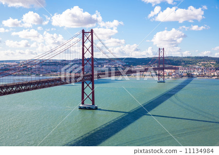Lisbon Bridge with cityscape Lisbon Bridge with cityscape 11134984