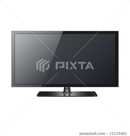 LCD, plasma realistic vector illustration,TV flat screen. 11135861