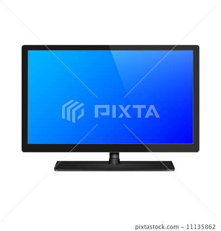 LCD, plasma realistic vector illustration,TV flat screen. 11135862