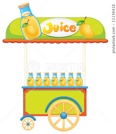 A wooden juice cart A wooden juice cart 11136418