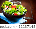 Greek Salad Bowl with Feta Cheese, Tomatoes and Olives 11137148