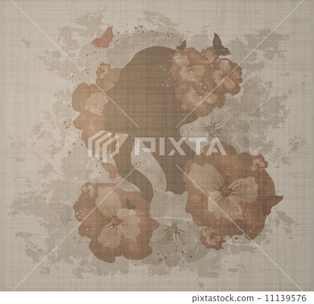 Grunge Floral Woman Grunge Floral Woman 11139576