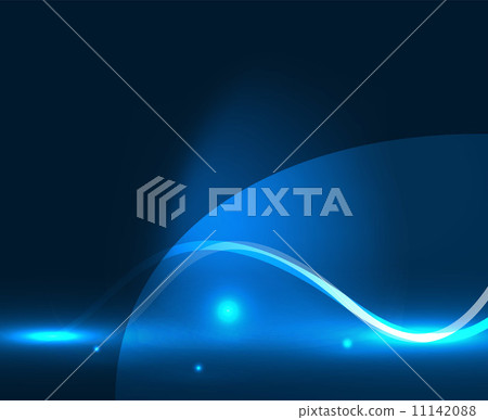 Abstract glowing lines - Stock Illustration [11142088] - PIXTA