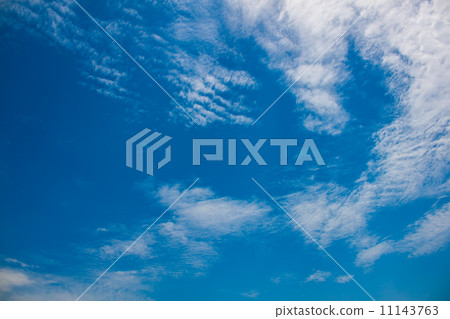 blue sky with tiny clouds blue sky with tiny clouds 11143763