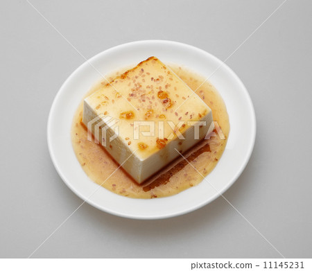 tofu with topped by japanese sauce set tofu with topped by japanese sauce set 11145231
