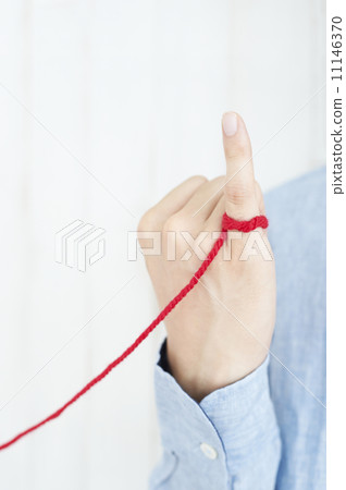 Male little finger connected with red thread Male little finger connected with red thread 11146370
