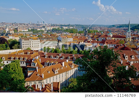 Prague red roofs 11146769