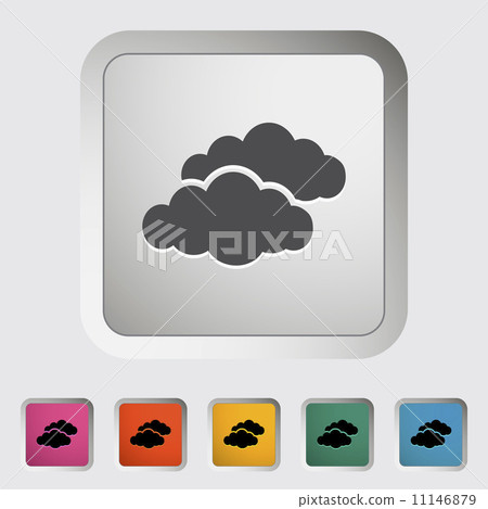 Overcast single icon. Overcast single icon. 11146879
