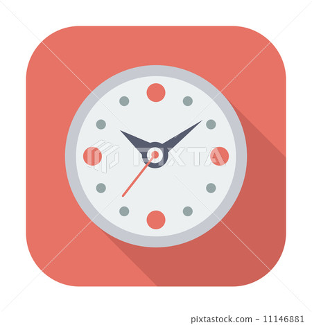 Clock flat icon. Clock flat icon. 11146881