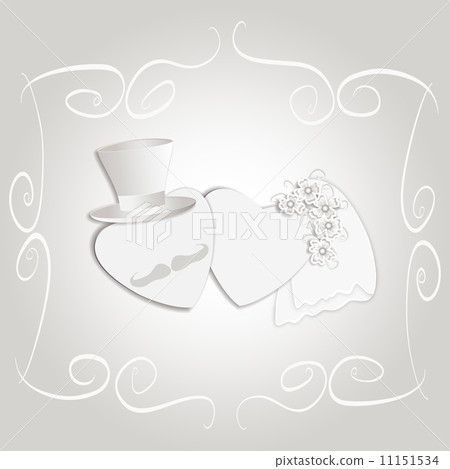 Romantic vintage style wedding invitation Romantic vintage style wedding invitation 11151534