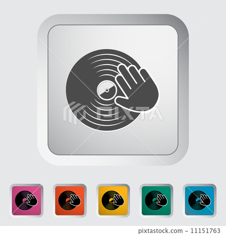 Vinyl disc whit hand. 11151763