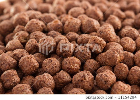 cereal chocolate balls as background 11154294