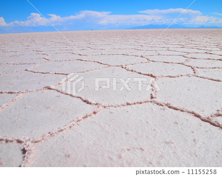 鹽湖乾燥季節鹽水晶看法在玻利維亞Uyuni 11155258