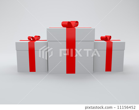 3d gift box isolated on white 11156452