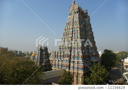 Meenakshi hindu temple in Madurai, Tamil Nadu, South India 11156629