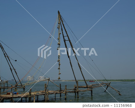 Chinese fishing nets, Cochin, South India Chinese fishing nets, Cochin, South India 11156968