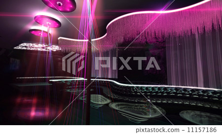 karaoke nightclub spotlight color mix 11157186