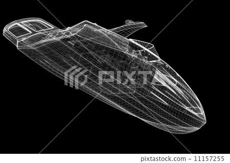 speedboat, Speeding Powerboat 11157255