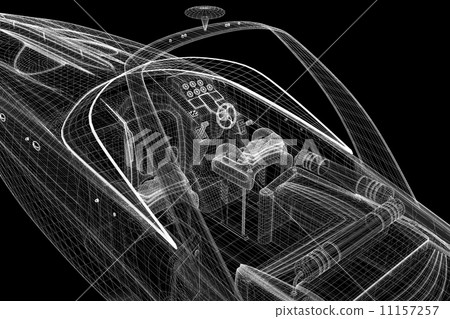 speedboat, Speeding Powerboat 11157257