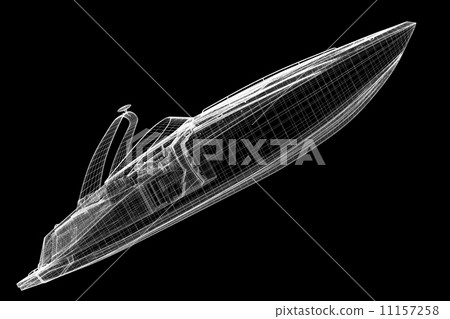 speedboat, Speeding Powerboat 11157258