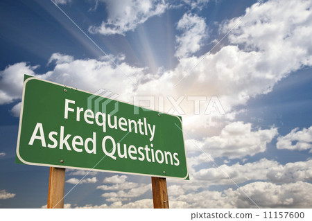 Frequently Asked Questions Green Road Sign Frequently Asked Questions Green Road Sign 11157600