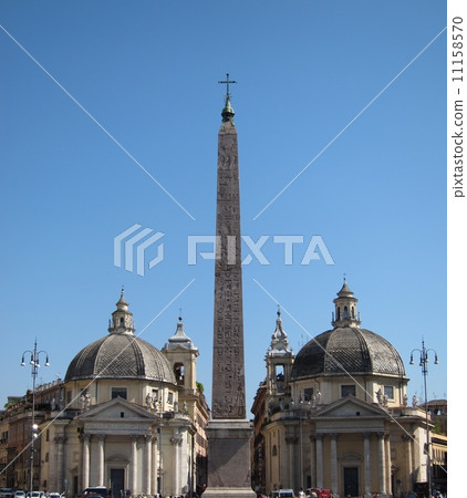 Roman twin church Santa Maria dei Miracoli church and Santa Maria in Monteçanto church Roman twin church Santa Maria dei Miracoli church and Santa Maria in Monteçanto church 11158570
