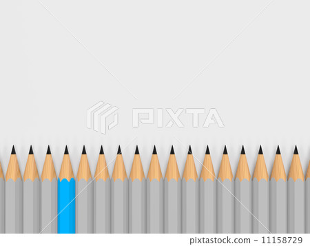 single color pencil show leadership in crowd single color pencil show leadership in crowd 11158729