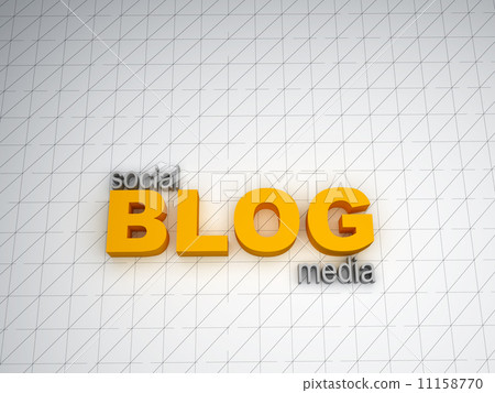 social media blog text 11158770