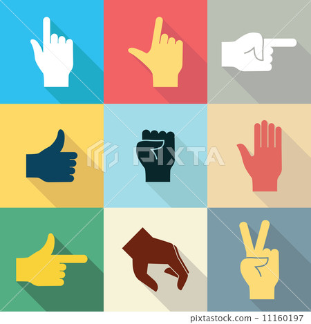 Hand icon set 2 - Stock Illustration [11160197] - PIXTA