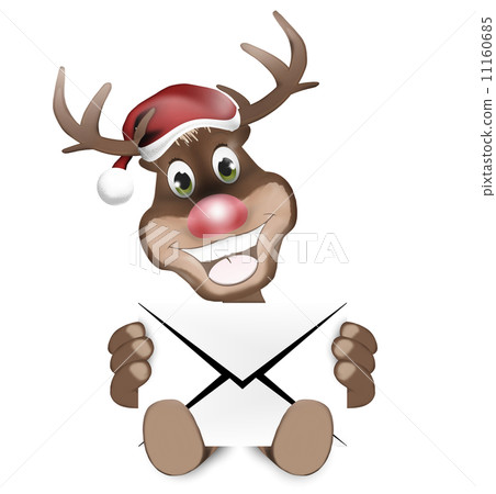 Paws Reindeer with letter 11160685