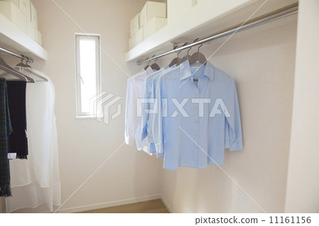 walk-in closet, shirt, closet